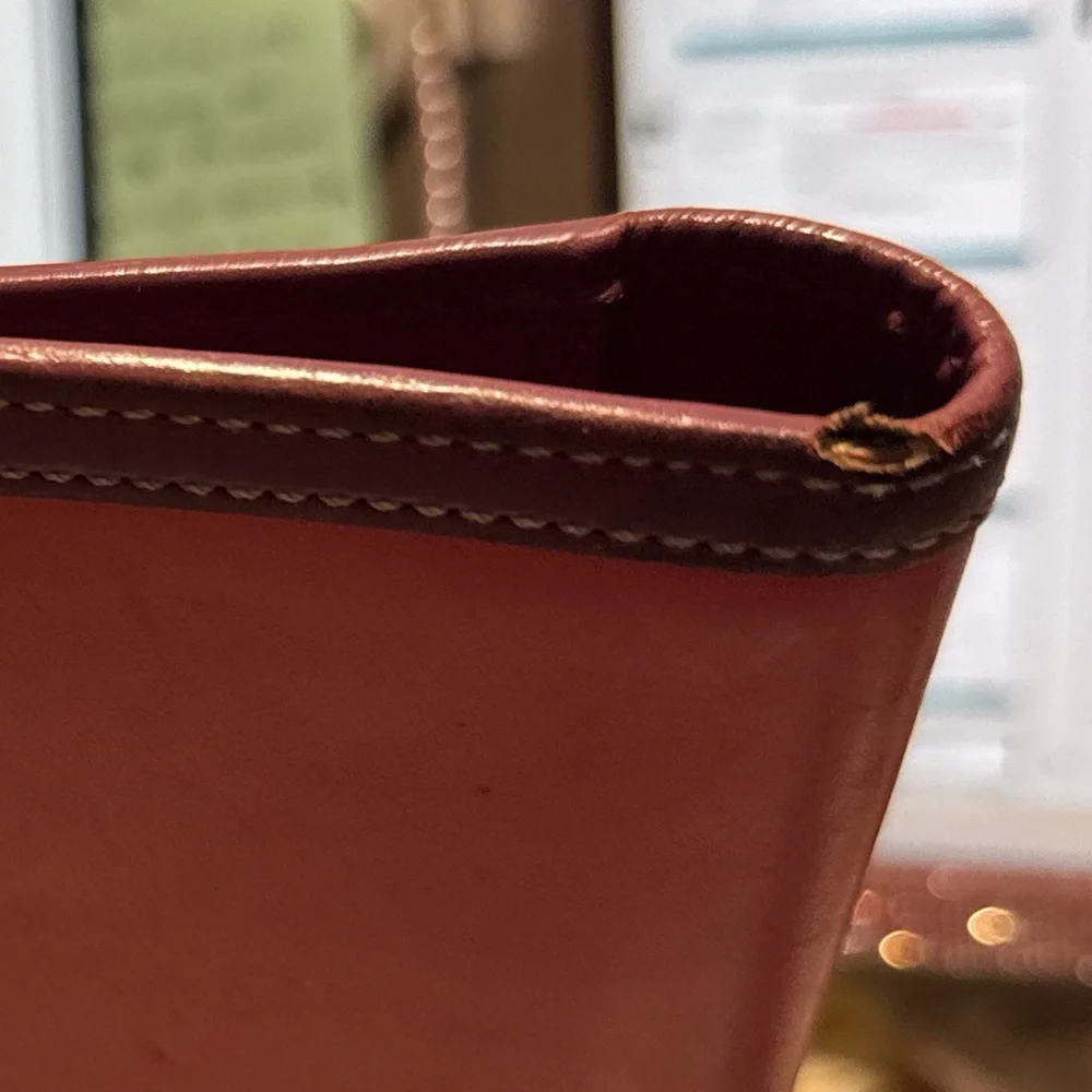Coach Pink and Purple Leather Planner Notebook Cover